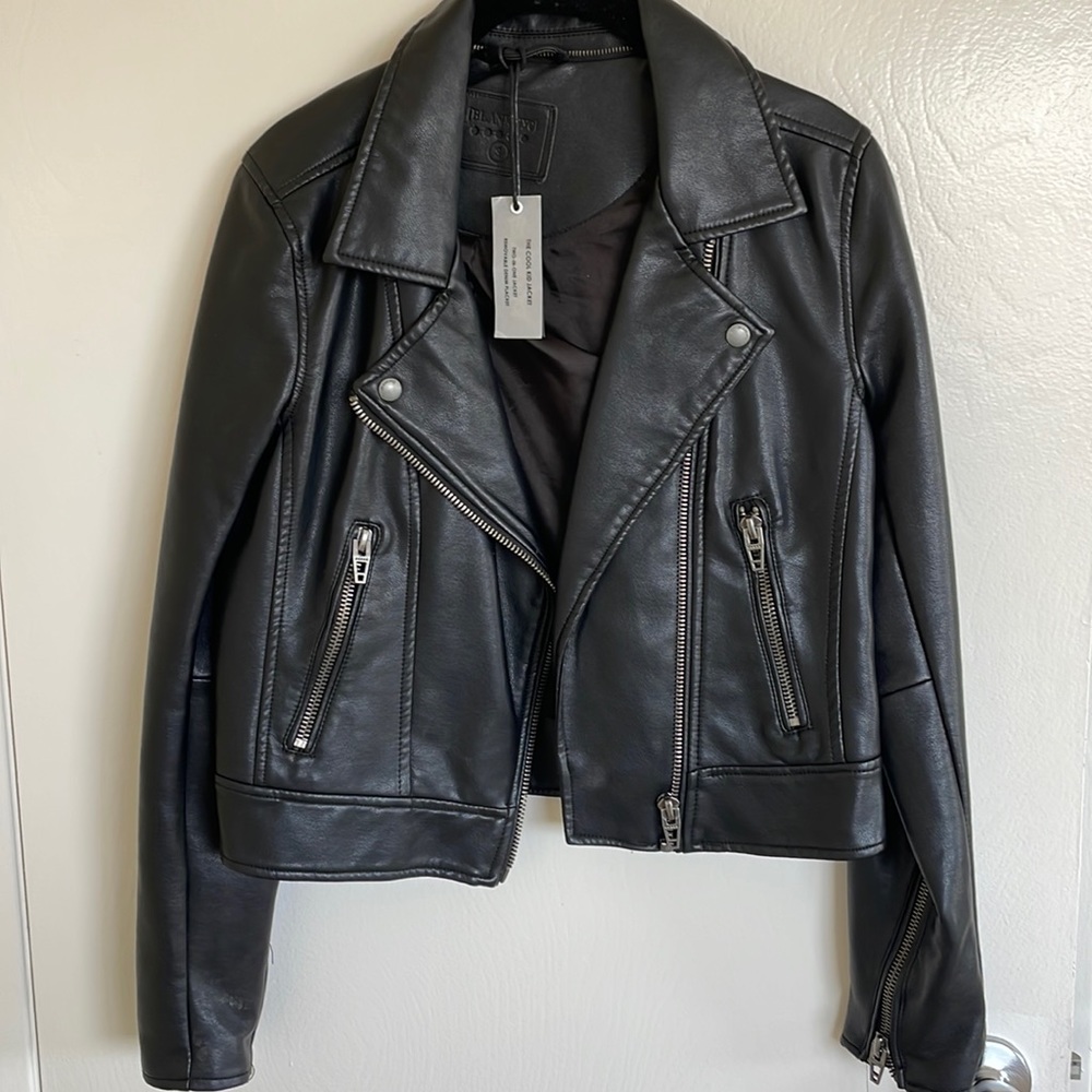 NWT Black Leather Jacket